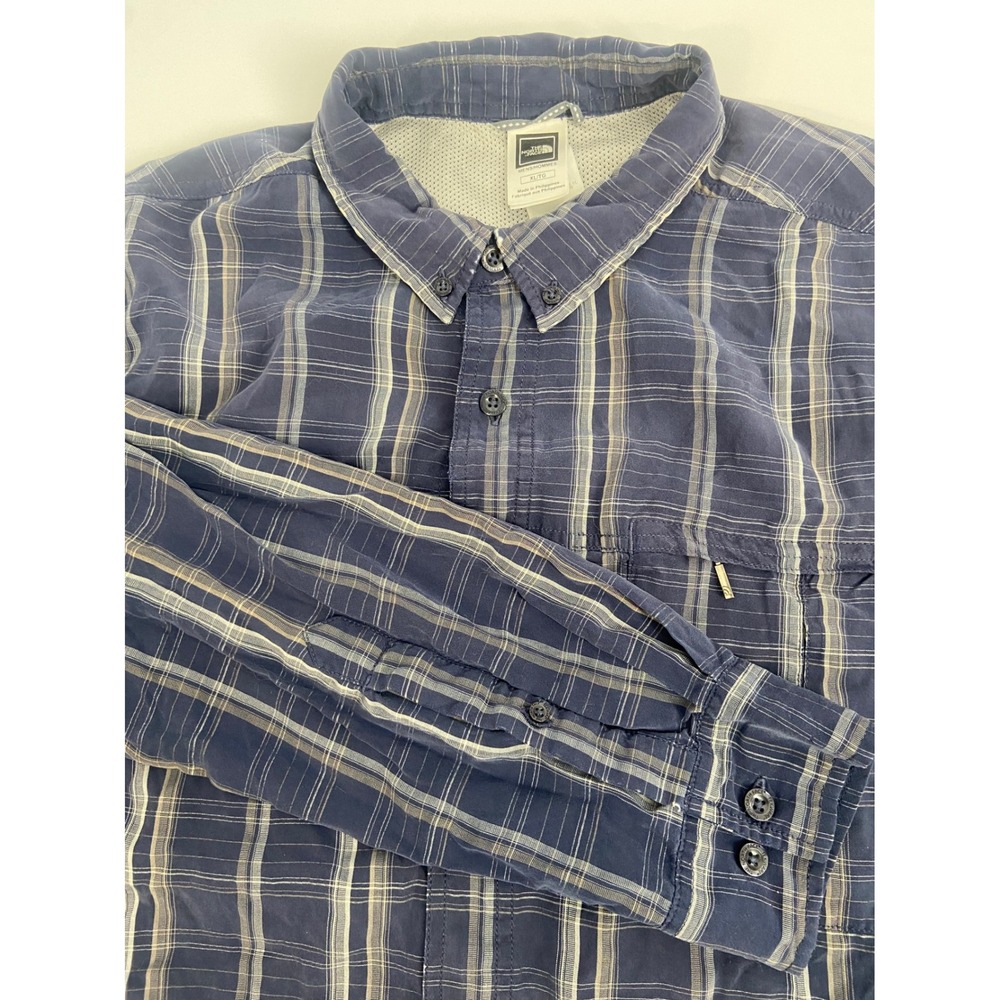 The North Face Mens XL Plaid Button Up Shirt Long Sleeve Outdoor Casual‎